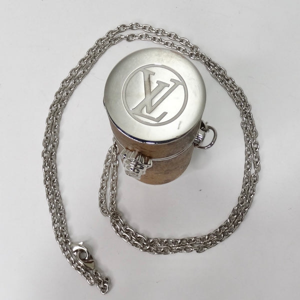 Louis Vuitton LV MP2536 Lipstick Case Monogram Green Chain Necklace  Accessories