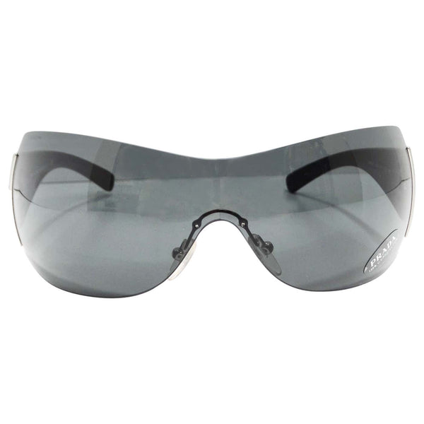 小物 archive PRADA l sunglasses silver Prada Sunglasses: Rectangular Frame