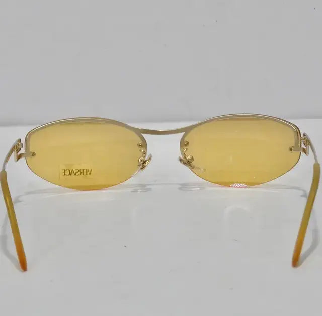 Versace 1990s Yellow Sunglasses