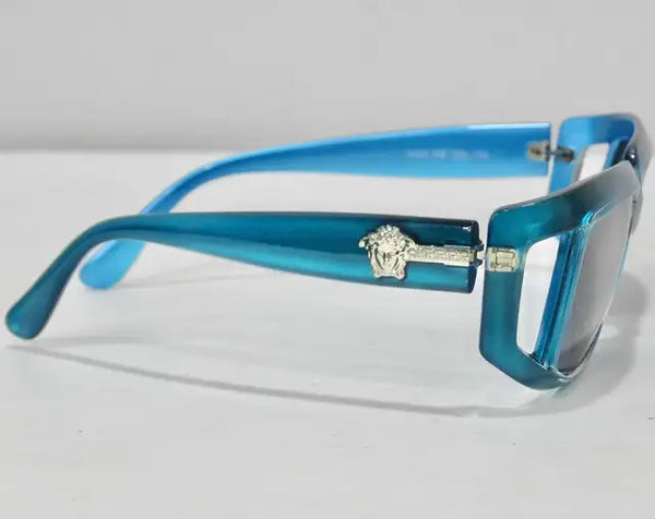 VERSACE Vintage Blue and Rhinestone Sunglasses Versace N30 26M 246 – Vintage Frames Company main image 3