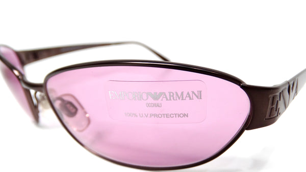 小物 00s archive y2k ARMANI cyber sunglasses Emporio Armani Y2K 209-S Blue Tinted Lens Metal Frame Shield