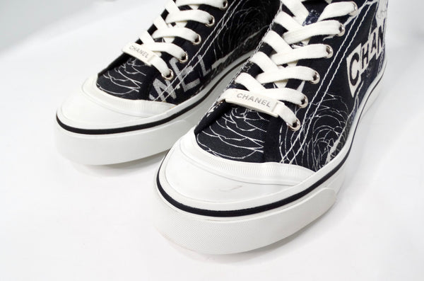 Chanel fashion fabric sneakers