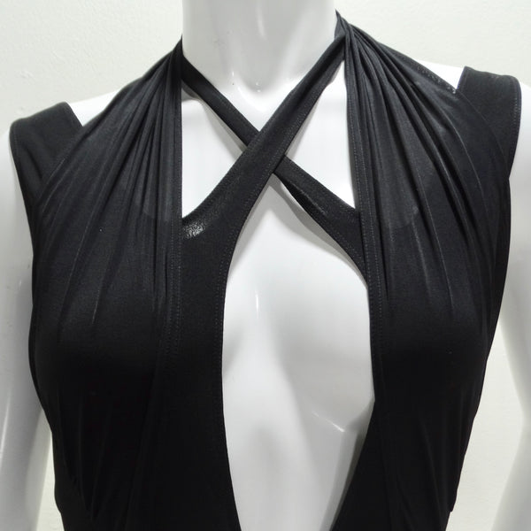 【関税込み】Mugler ブラック Star ミニワンピース Mugler Star Mini Dress | Black | FARFETCH