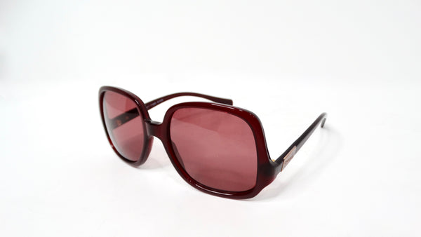 CHANEL Red Burgundy Gradient Oversized Sunglasses Y2K Chanel Red Oversized Round Tinted Sunglasses – Vintage  main image 4