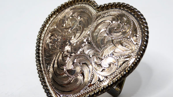 Vintage Silver Heart Belt Metal MeshBuckle Belt iap_640x640.  main image 4