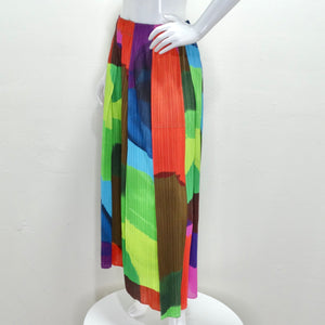 Issey Miyake 1990s Pleats Please Multicolor Pants