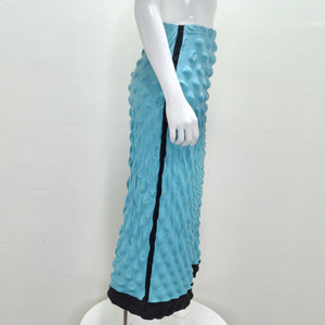 Issey Miyake 1990s Blue Bubble Skirt