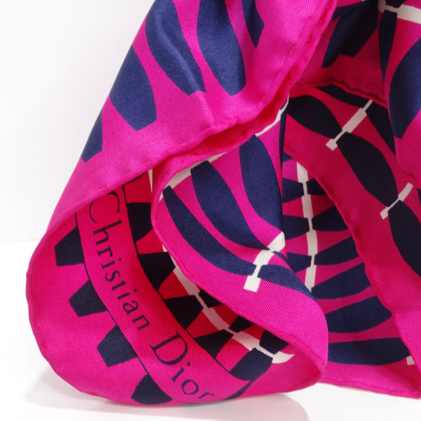 1960s Christian Dior Pink Silk Scarf – Vintage by Misty