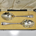 1885 Antique Walter & Hall Victorian Plate Berry Spoons