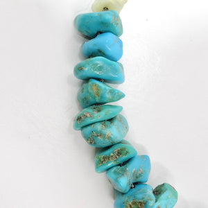 1960s Navajo Turquoise Shell Beaded Necklace