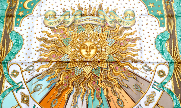 HERMES CARPE DIEM スカーフ　激レア HERMES スカーフ カレ90 CARPE DIEM 今日一日を楽しむ