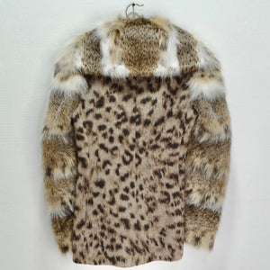 Moschino 1990s Leopard Angora Fur Jacket