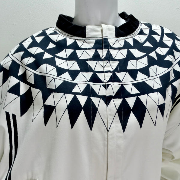 Gianni Versace 1980s Black & White Bomber Jacket – Vintage by Misty