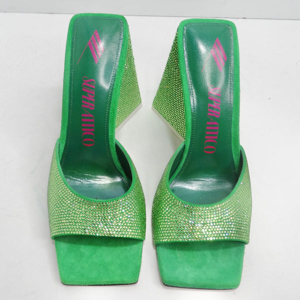 【関税込み】The Attico グリーン Devon ヒールサンダル Devon'' fluo green mule for Women | THE ATTICO®