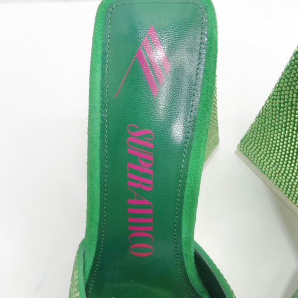 【関税込み】The Attico グリーン Devon ヒールサンダル The Attico Green Devon Heeled Sandal – Vintage by Misty