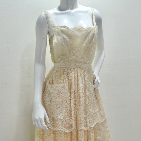 Dolce & Gabbana Baby Pink Lace Dress – Vintage by Misty