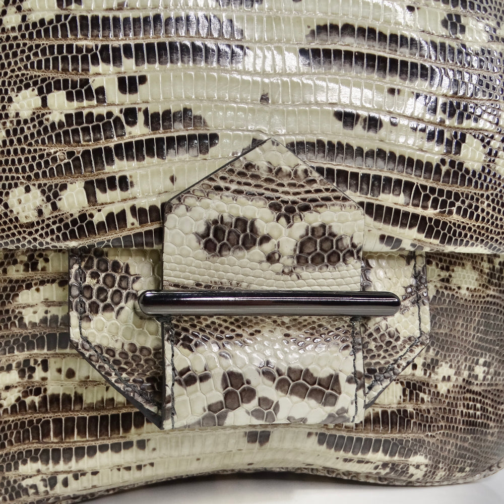 Reed Krakoff Lizard Embossed Leather Crossbody Handbag