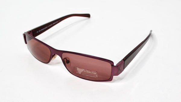 1990s Burberry Purple Check Rectangular Frame Tinted 