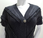 Chanel 2008 Black Wool Blend Sweater Dress