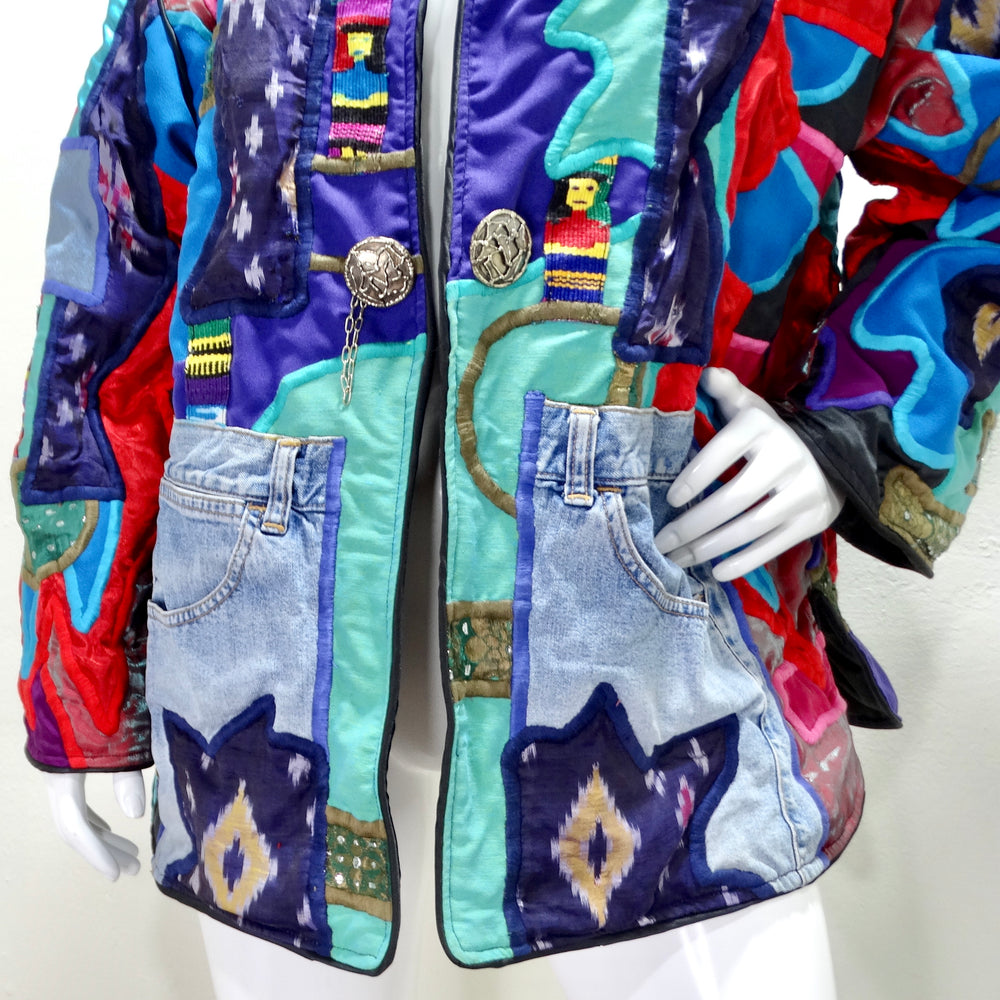 1980s La Colección Judith Roberts Patchwork Jacket
