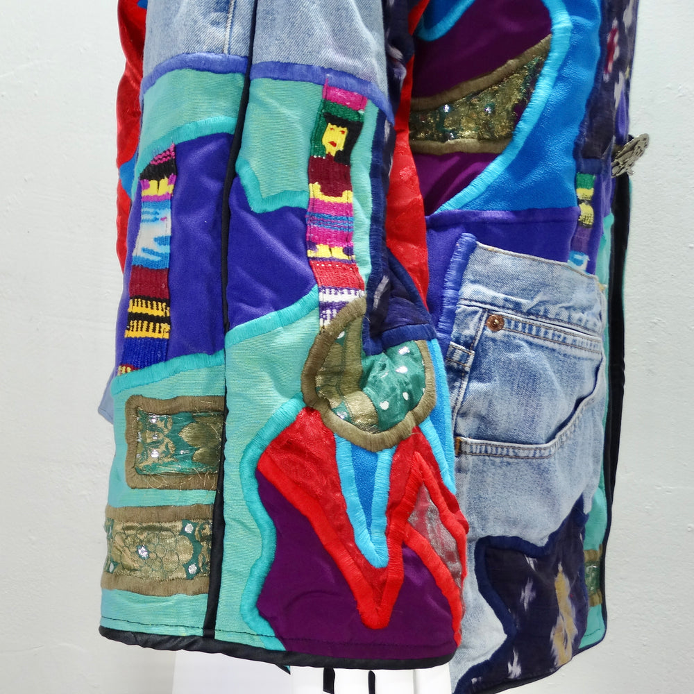 1980s La Colección Judith Roberts Patchwork Jacket