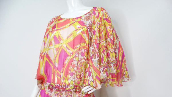 sheer pucci dress Pucci Marmo semi-sheer maxi dress Emilio Pucci