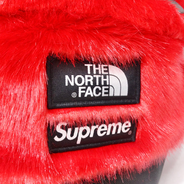 Supreme The North Face Red Faux Fur Backpack – Vintage by Misty