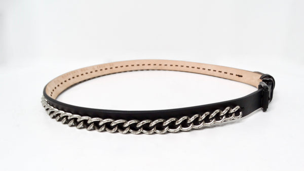 Barbara Bui double wrap silver chain and black leather belt. Size small. Barbara Bui | Accessories | Barbara Bui Double Wrap Silver  main image 3