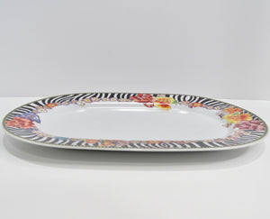 Versace Rosenthal 1990s Porcelain Oval Serving Platter