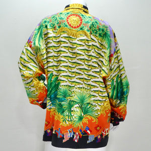 Gianna Versace SS 1993 Miami Collection Silk Shirt