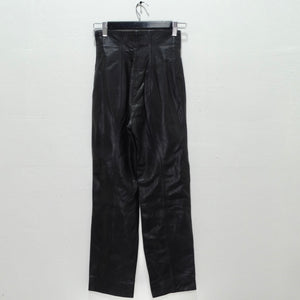 Michael Hoban 1980s Black Leather Pants
