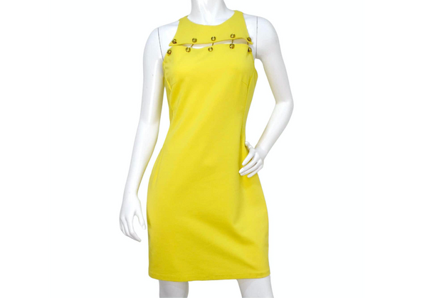 【関税&送料込】Versace Envers Crepe Satin Sleeveless Dress Versace Envers Crepe Satin Sleeveless Dress (VERSACE