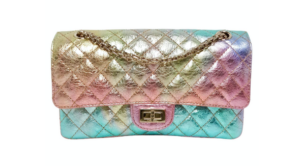 Chanel 2020 Rainbow Metallic Goatskin Small 2.55 Reissue Flap Bag Chanel 2020 Rainbow Metallic Goatskin Small 2.55 Reissue Flap Bag