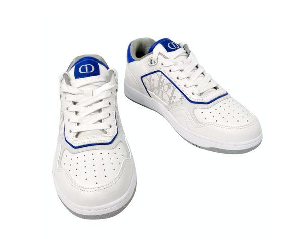 Dior b27 サイズ41スニーカー ホワイト/ブルー Christian Dior B27 Low White & Blue Oblique Galaxy Calfskin