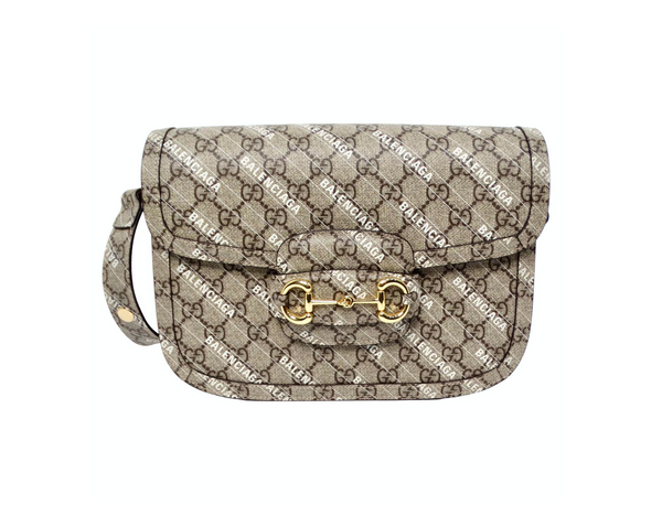 ハンドバッグ Gucci x Balenciaga The Hacker Project Horsebit 1955 Handbag ScreenShot2024-11-14at3.12.