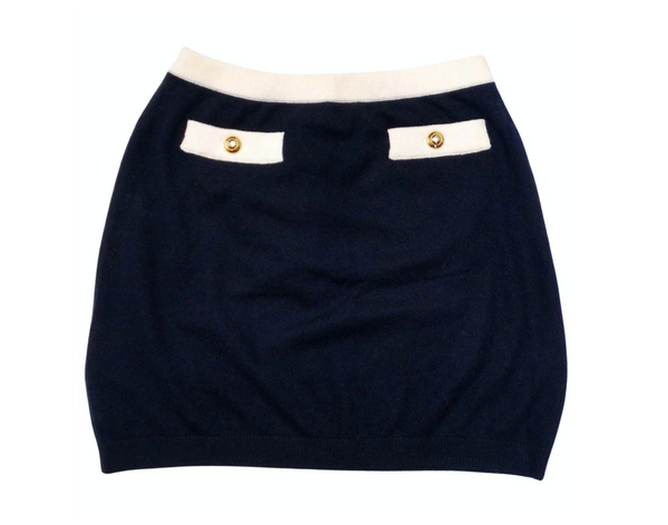 【関税&送料込】Miu Miu Midnight Blue Wool Blend Mini Skirt Miu Miu Midnight Blue Wool Blend Mini Skirt | italist