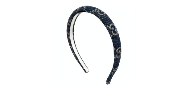 Gucci Denim GG Monogram Canvas Headband – Vintage by Misty
