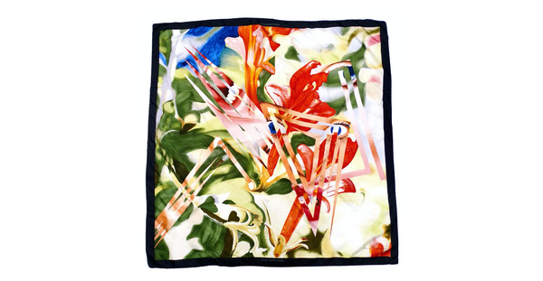 James Rosenquist LOUIS VUITTON 大判スカーフ Louis Vuitton x James Rosenquist Abstract Pop Art Silk Print Scarf
