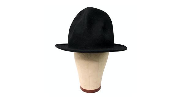 帽子 worlds end bowler hat vivienne westwood Vivienne Westwood Worlds End Black Wool Felt Mountain Hat