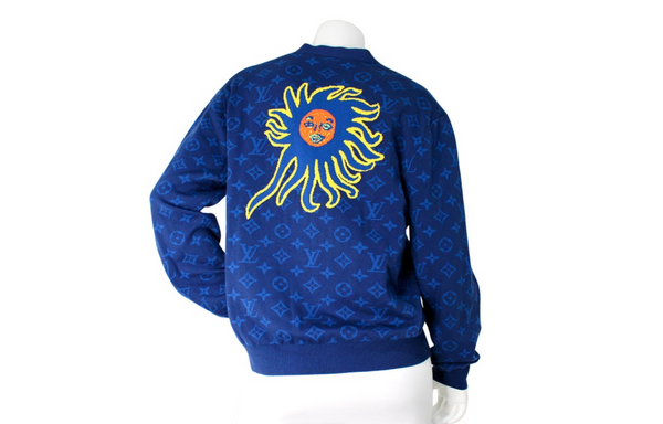 Louis Vuitton x Yayoi Kusuma Blue Monogram Sun Graphic Cardigan