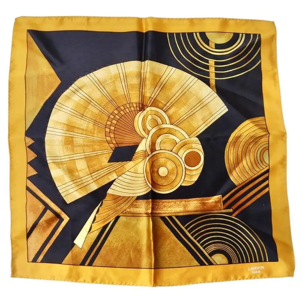 Lanvin Printed Silk Handkerchief – Vintage by Misty