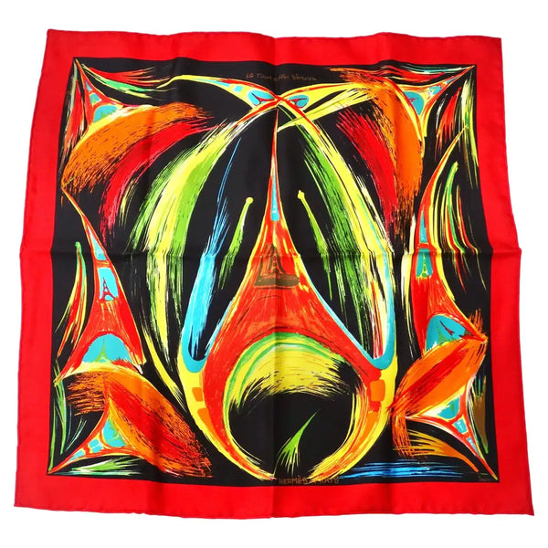 Hermès Silk Carré 45 'La Tour Eiffel S'Envole Scarf – Vintage by Misty