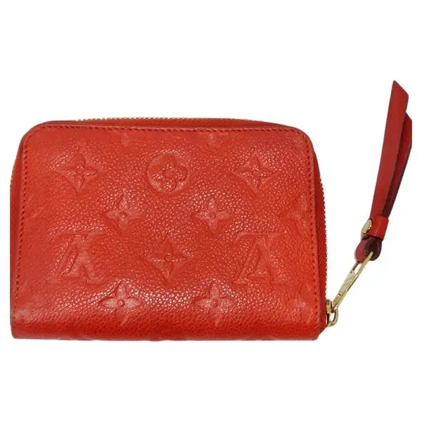 Louis Vuitton Cherry Monogram Empreinte Leather Zippy Coin Purse Louis  Vuitton