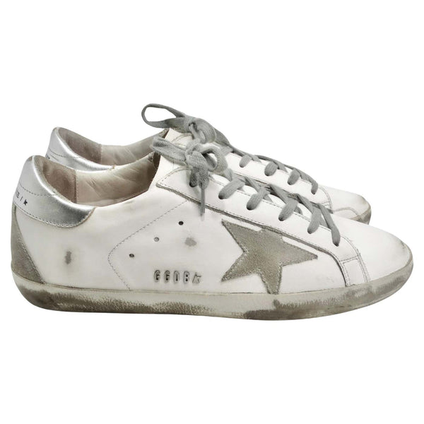 ★Golden Goose★Superstar Greytap Sneakers White★White Golden Goose White Leather Super Star Sneakers – Vintage by