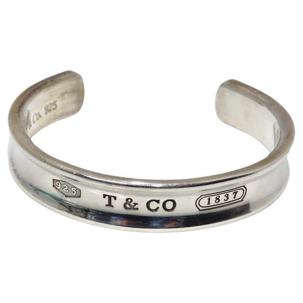 Tiffany Co 1997 Silver 1925 Engraved Cuff Bracelet – Vintage by