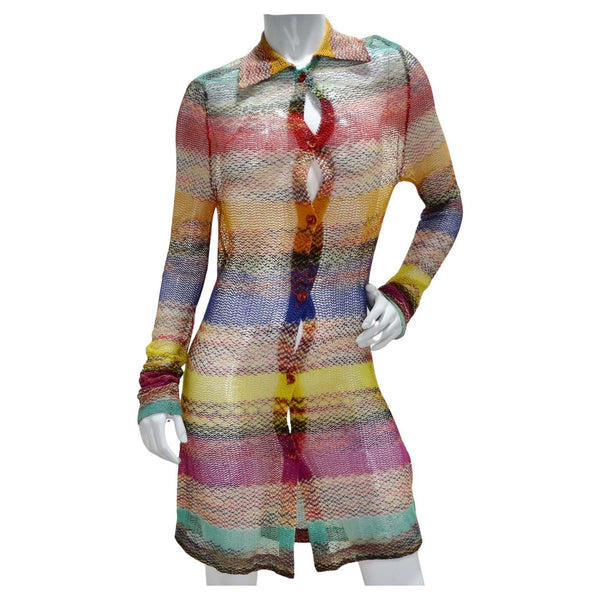 90s ビンテージ MISSONI ニットポロ 54 アーカイブ 90s ビンテージ MISSONI ニットポロ 54 アーカイブ