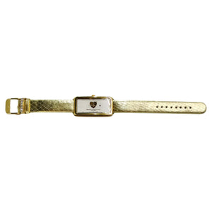 Moschino 1980s Gold Tone Watch