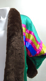 Ann Tjian for Kenar Reversible Color Block Oversized Coat