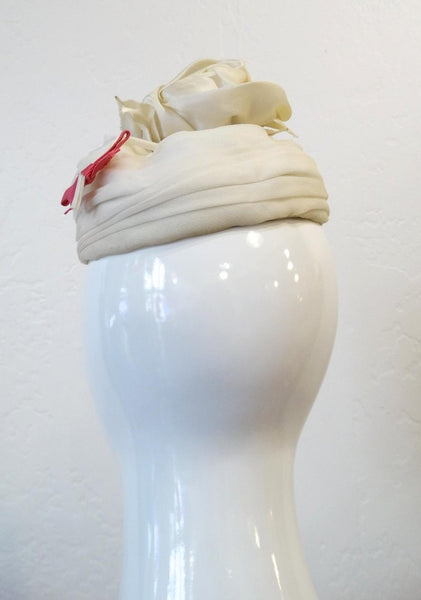1960s Yves Saint Laurent Rose Fascinator – Vintage by Misty display picture 1