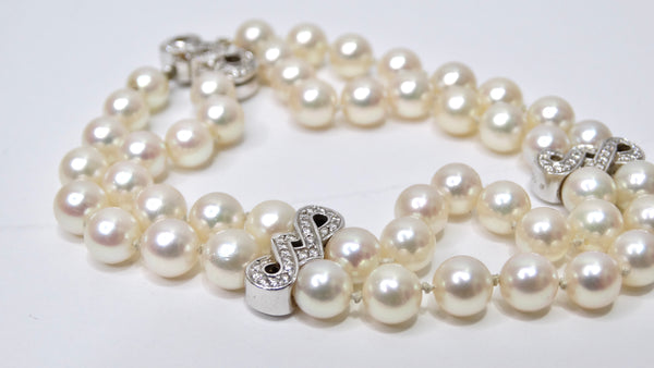 Ornate Pearl Double Strand Bracelet, Sandler's Diamonds & Time, Columbia  SC
